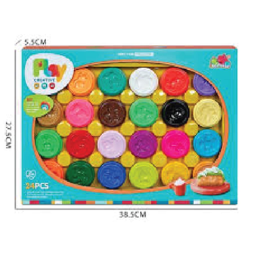 Creative Modeling Dough Set – 24 PCS